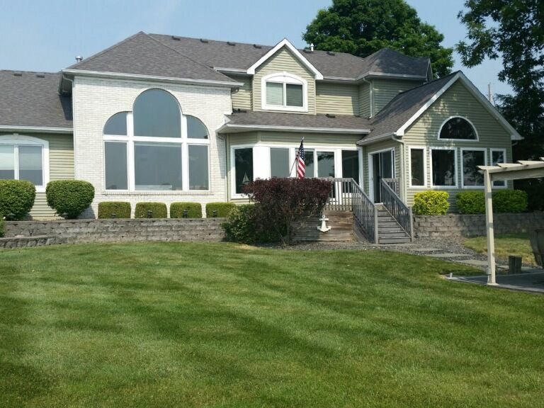 Custom home with finished interior and exterior work by Smooth Finish Drywall and Painting in Fort Wayne