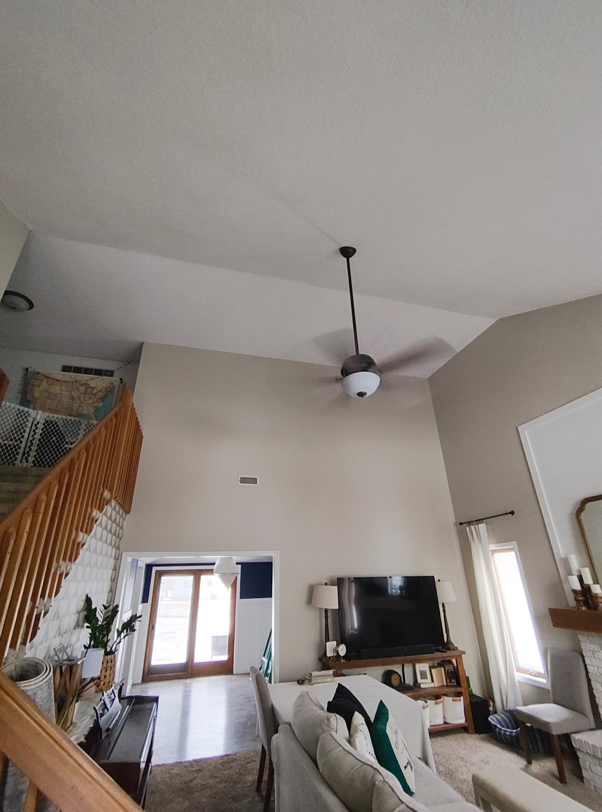 Vaulted living room — drywall and painting by Smooth Finish, Fort Wayne