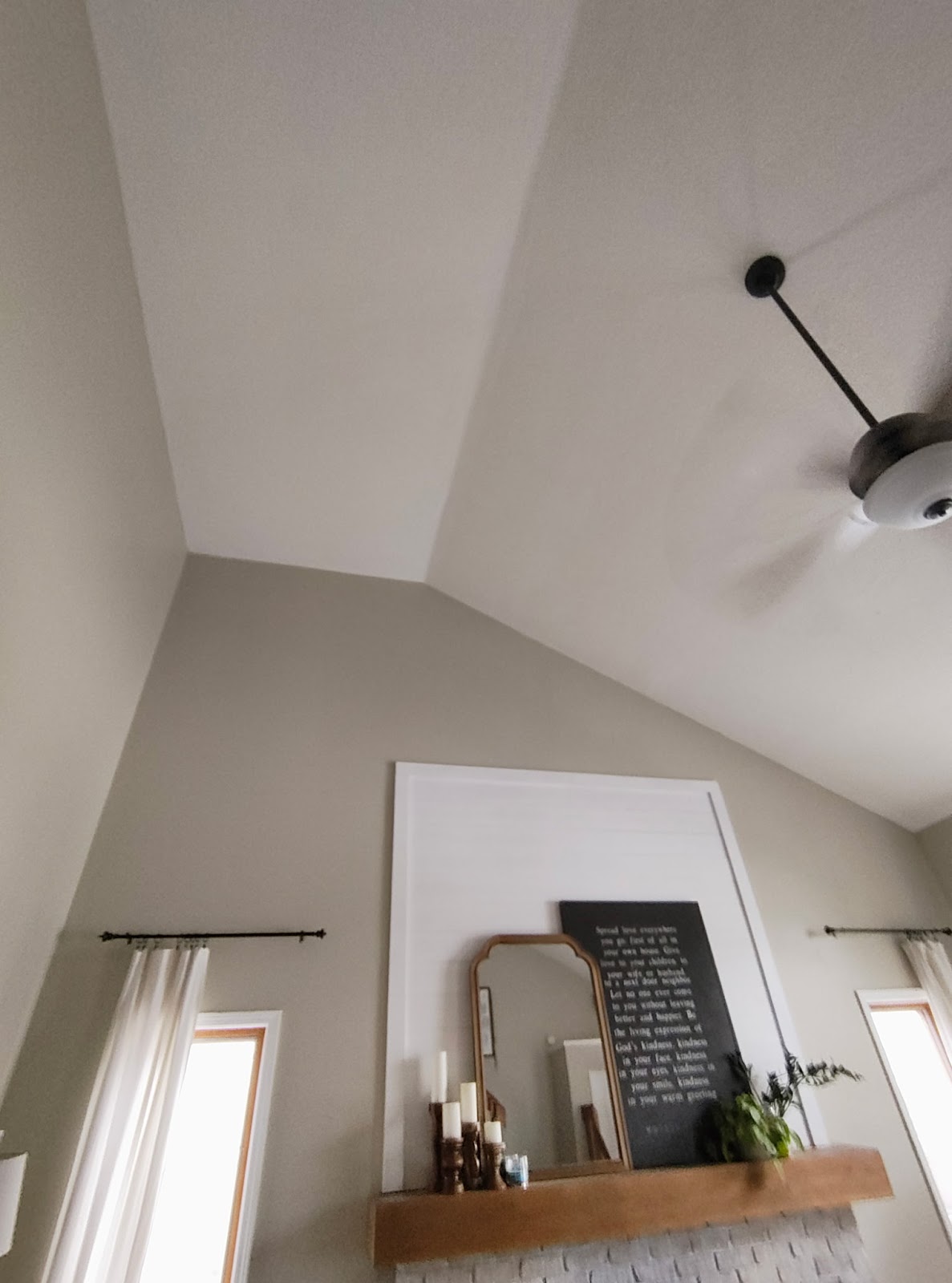 Vaulted living room — drywall and painting by Smooth Finish, Fort Wayne