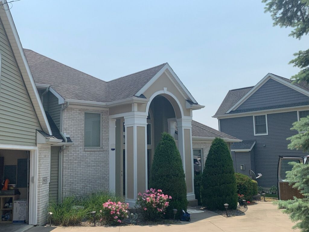 Exterior painting on a Fort Wayne home